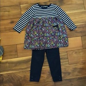Jojo Maman Bebe stripe and floral dress